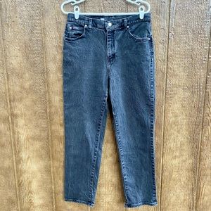 Vintage Lee Riders Black High-rise Jeans Sz 12P MUST SEE & RARE